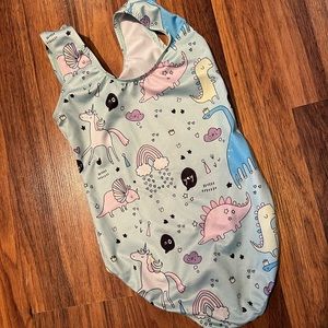 Dinosaurs and Unicorns Gymnastics Leotard, size 110